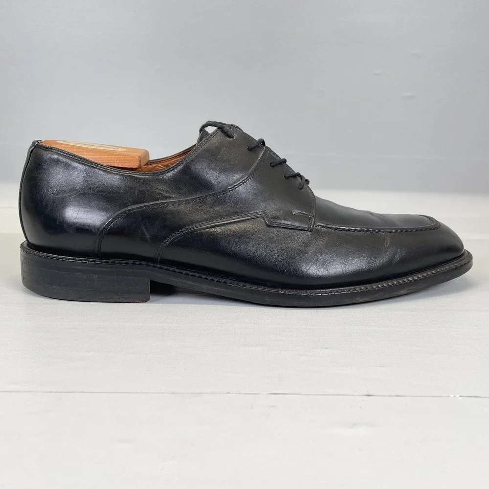 Florsheim Imperial Blucher Oxford Shoes Mens Size 10 D Black Leather Lace Up